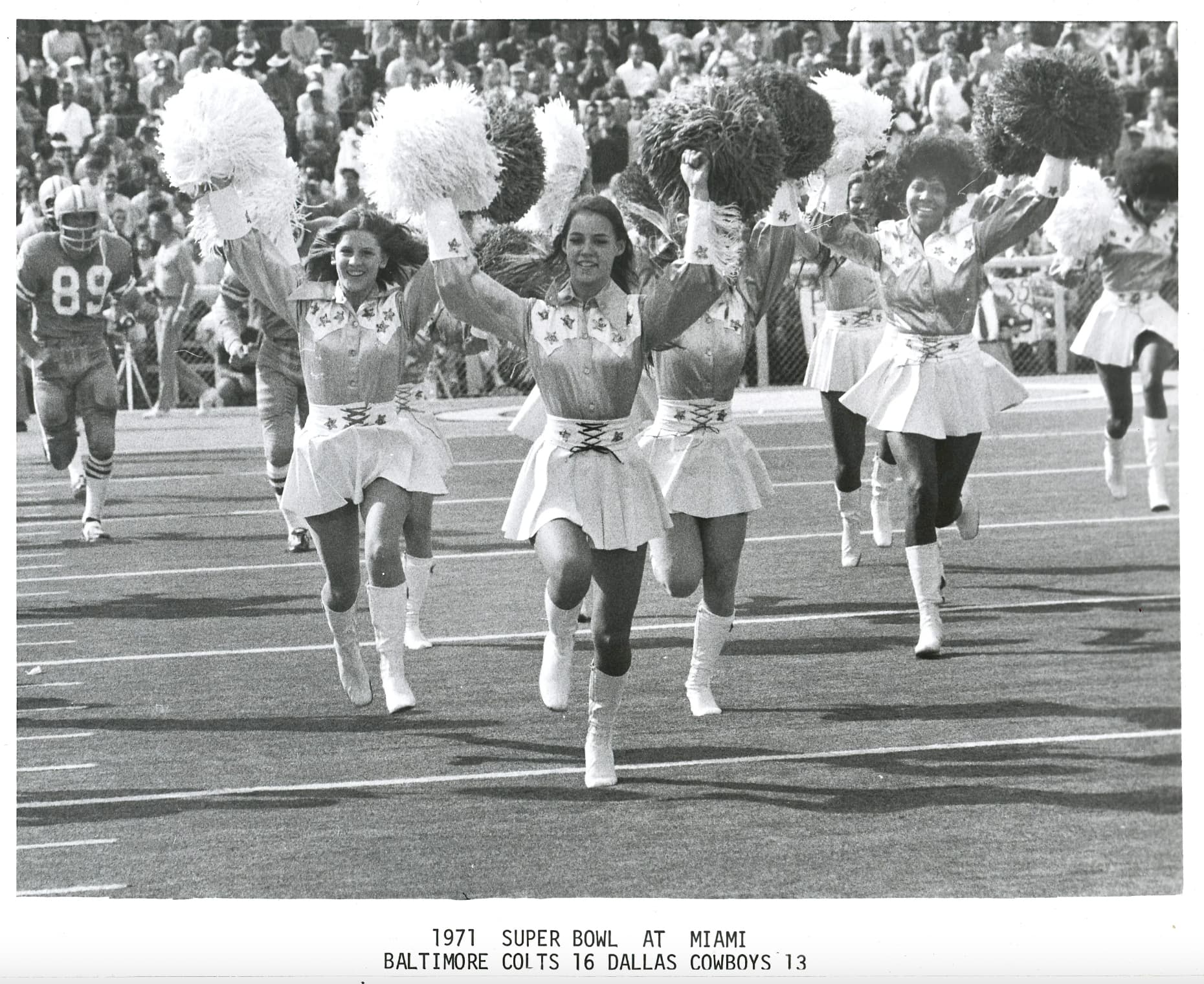 1971 dallas cowboys cheerleaders - 89 1971 Super Bowl At Miami Baltimore Colts 16 Dallas Cowboys 13